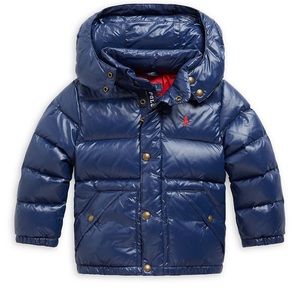 Authentic Polo Ralph Lauren Little Boy's Hawthorne Hooded Puffer Down Jacket